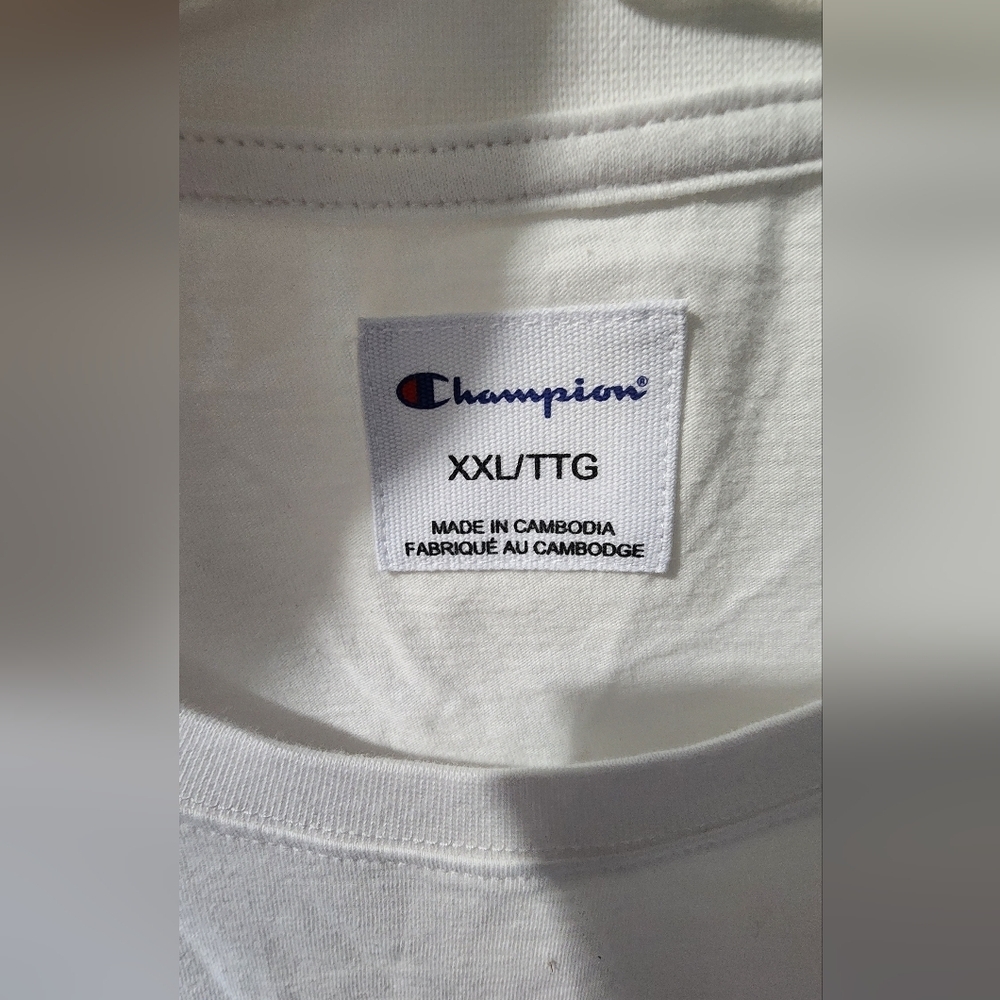 🪻Champion White Logo Short Sleeve Tee🪻 size:XXL - Picture 3 of 4